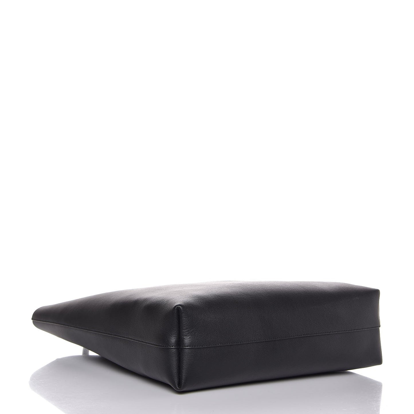 Calfskin Medium Shopping Tote Black