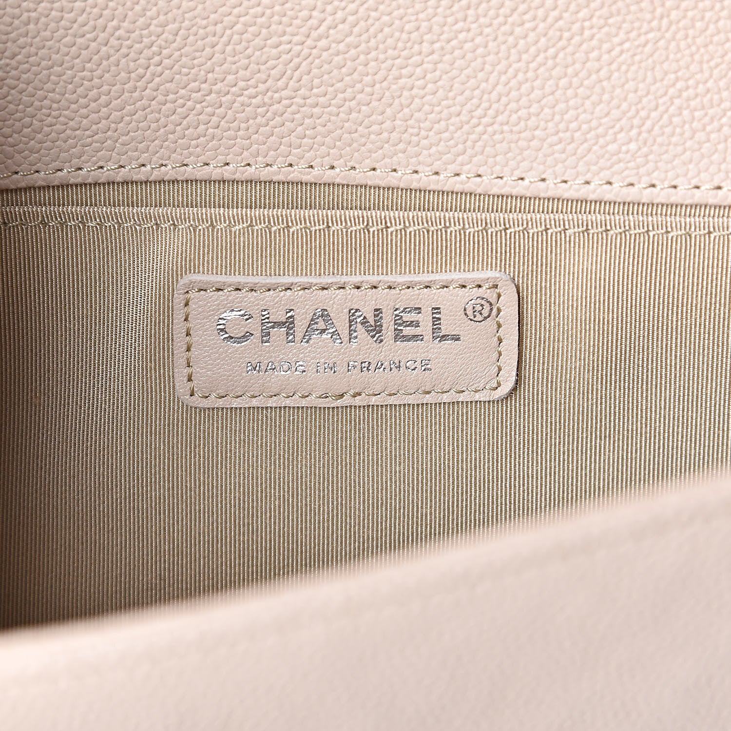 Chanel Caviar Quilted Medium Boy Flap Ivory 6 of 11