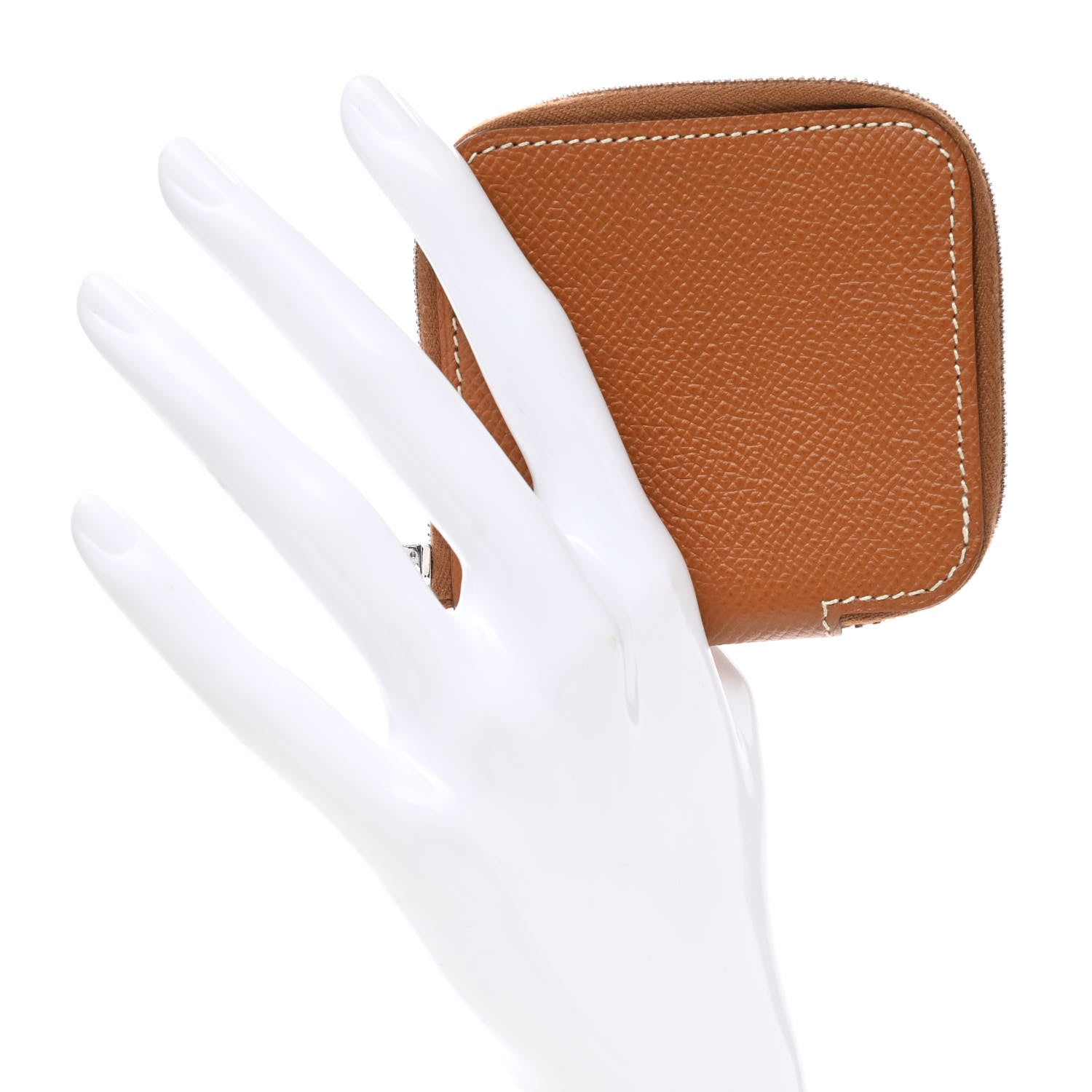 Hermes Epsom Silk'in Coin Purse Gold 2 of 7