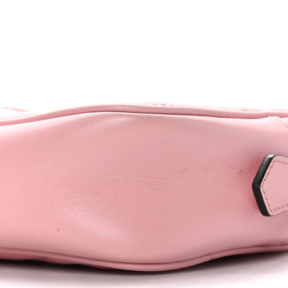 Gucci Calfskin Matelasse Mini GG Marmont Chain Shoulder Bag Wild Rose 10 of 11