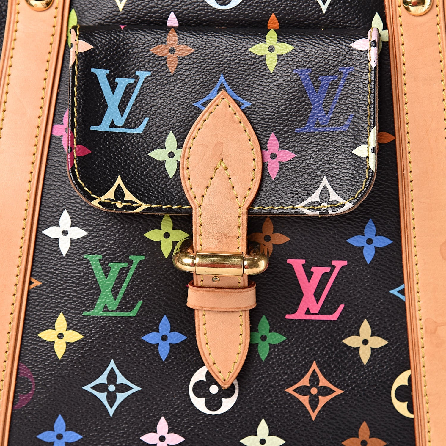 Louis Vuitton Monogram Multicolor Aurelia MM Black 9 of 19