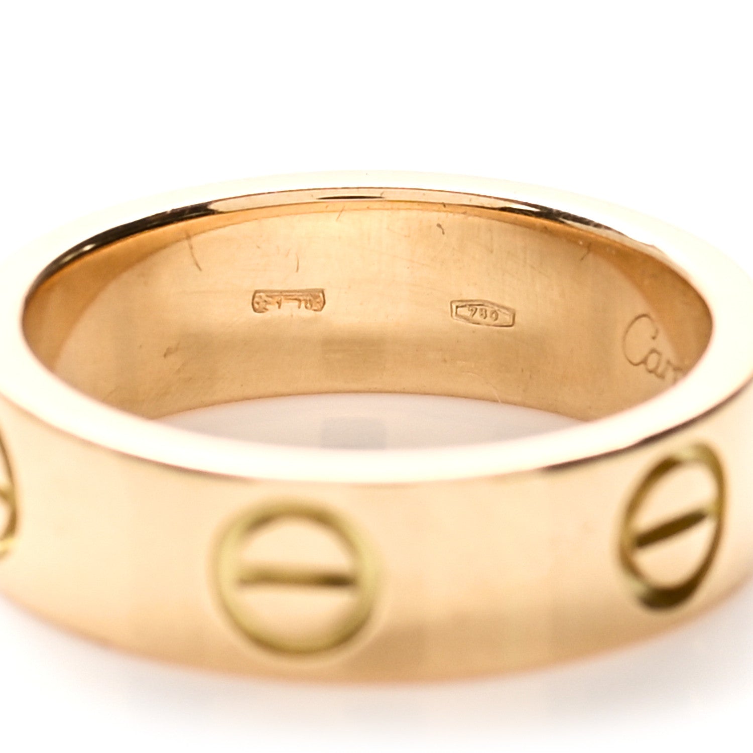 Cartier 18K Yellow Gold 5.5mm LOVE Ring 53 6.25 5 of 5