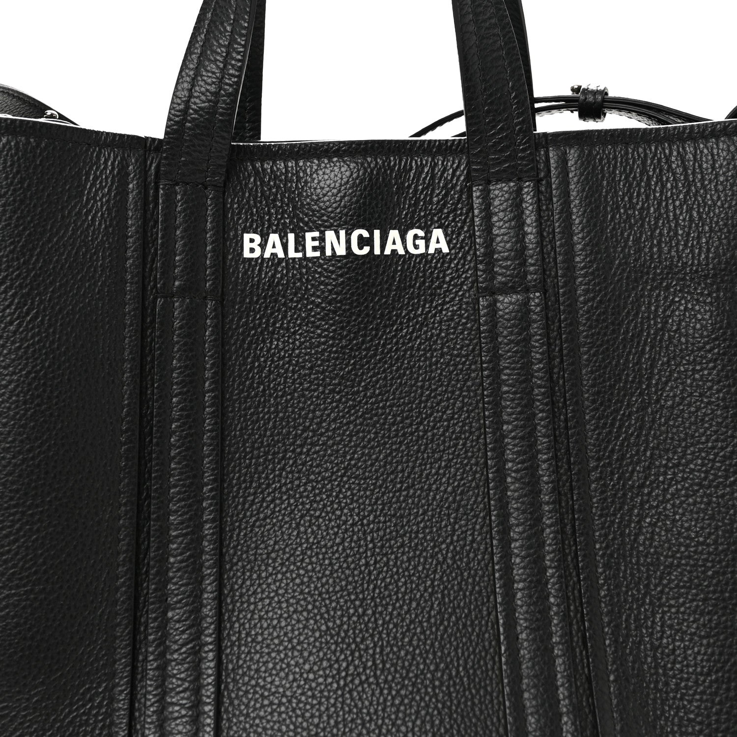 Balenciaga Grained Calfskin Small Everyday North South Shoulder Tote Bag Black 8 of 10