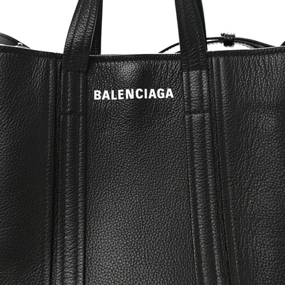Balenciaga Grained Calfskin Small Everyday North South Shoulder Tote Bag Black 8 of 10