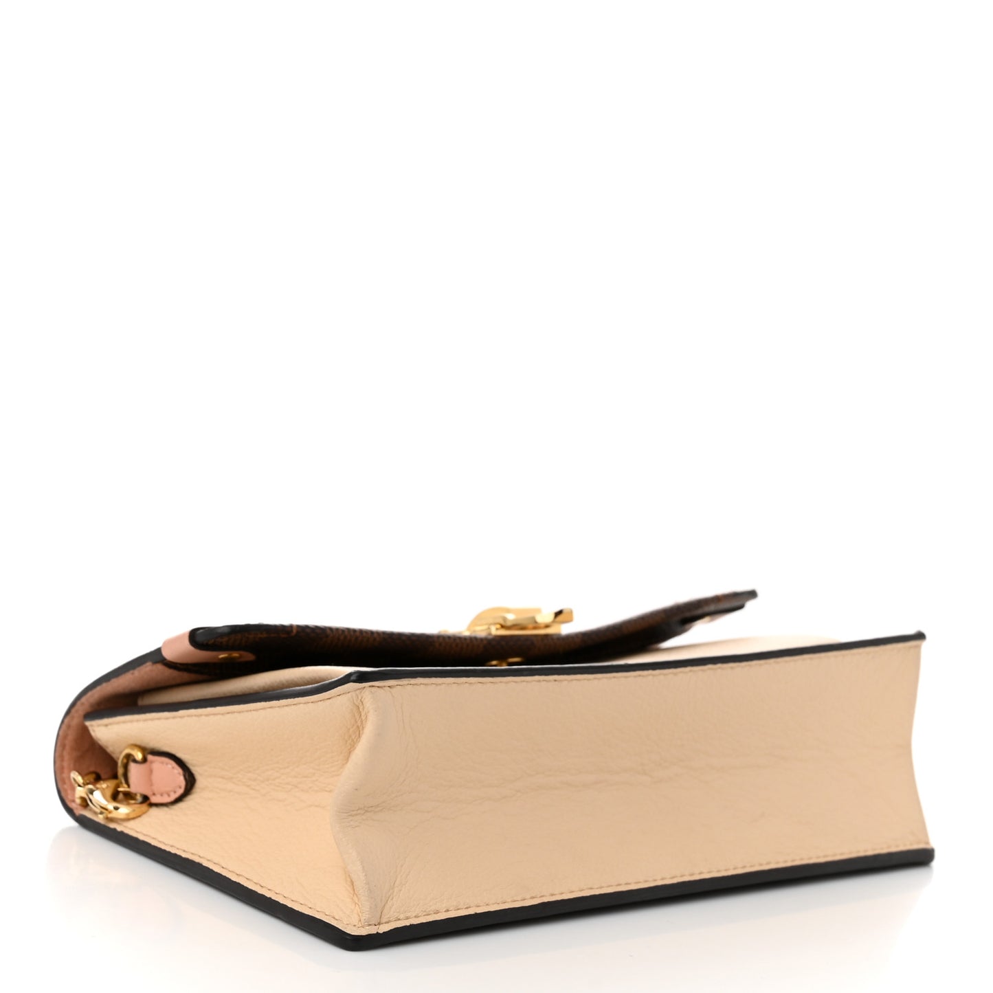 Damier Ebene Vavin Chain Wallet Creme