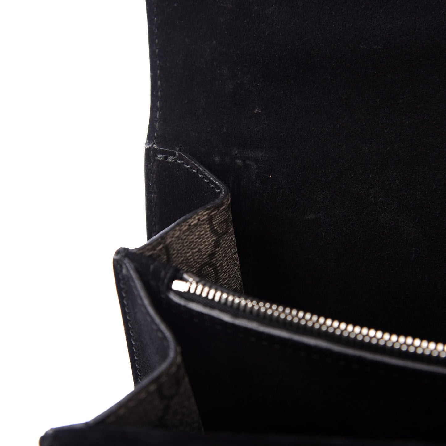GG Supreme Monogram Medium Dionysus Shoulder Bag Black