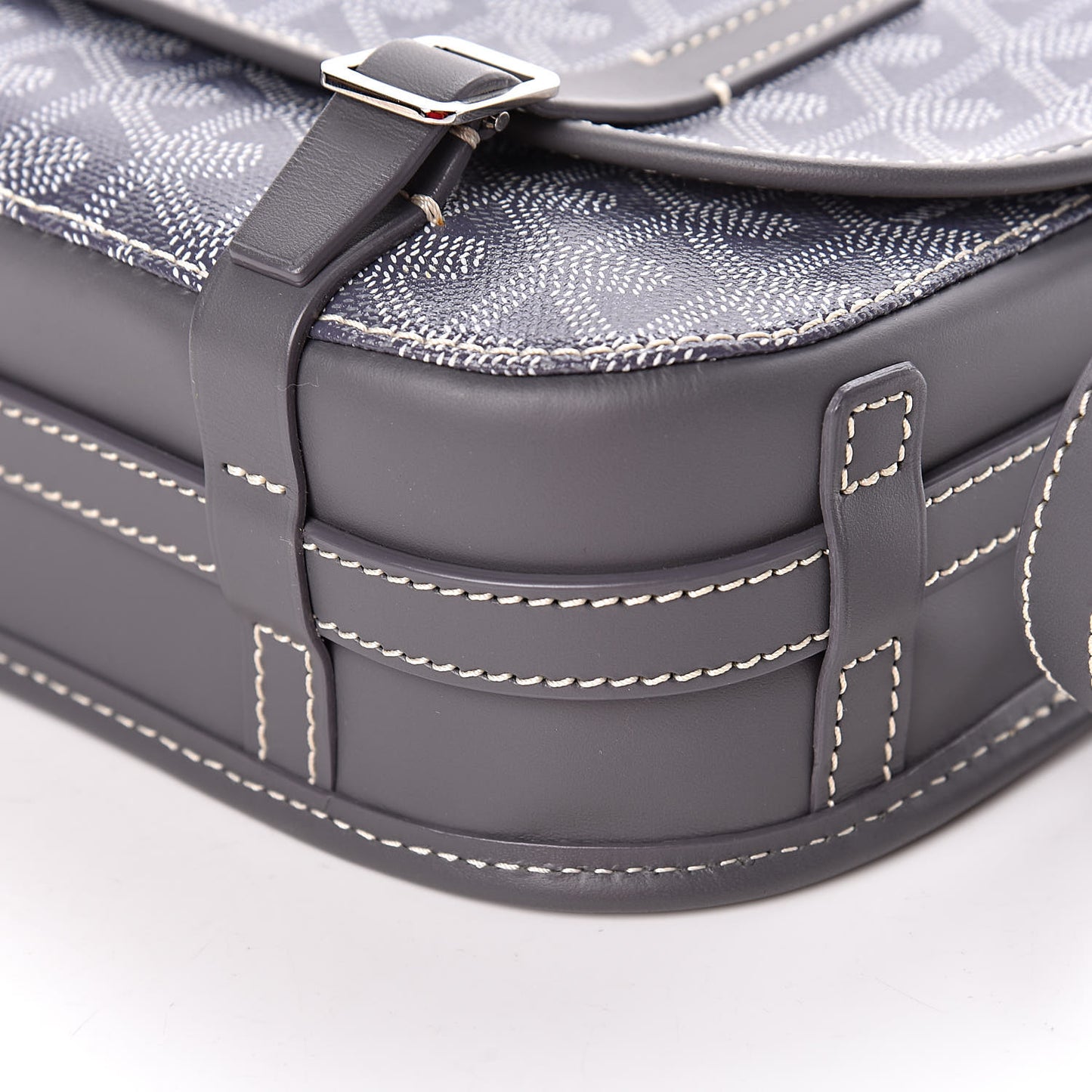 Goyardine Belvedere PM Messenger Bag Grey