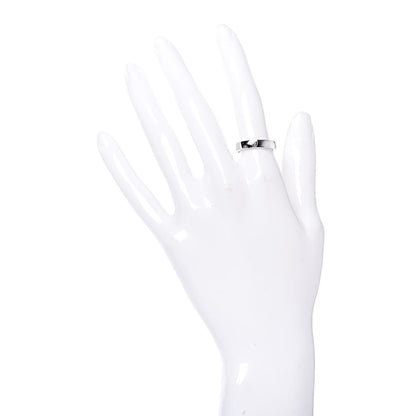 Cartier 18K White Gold 4mm Happy Birthday Band Ring 52 6 2 of 6