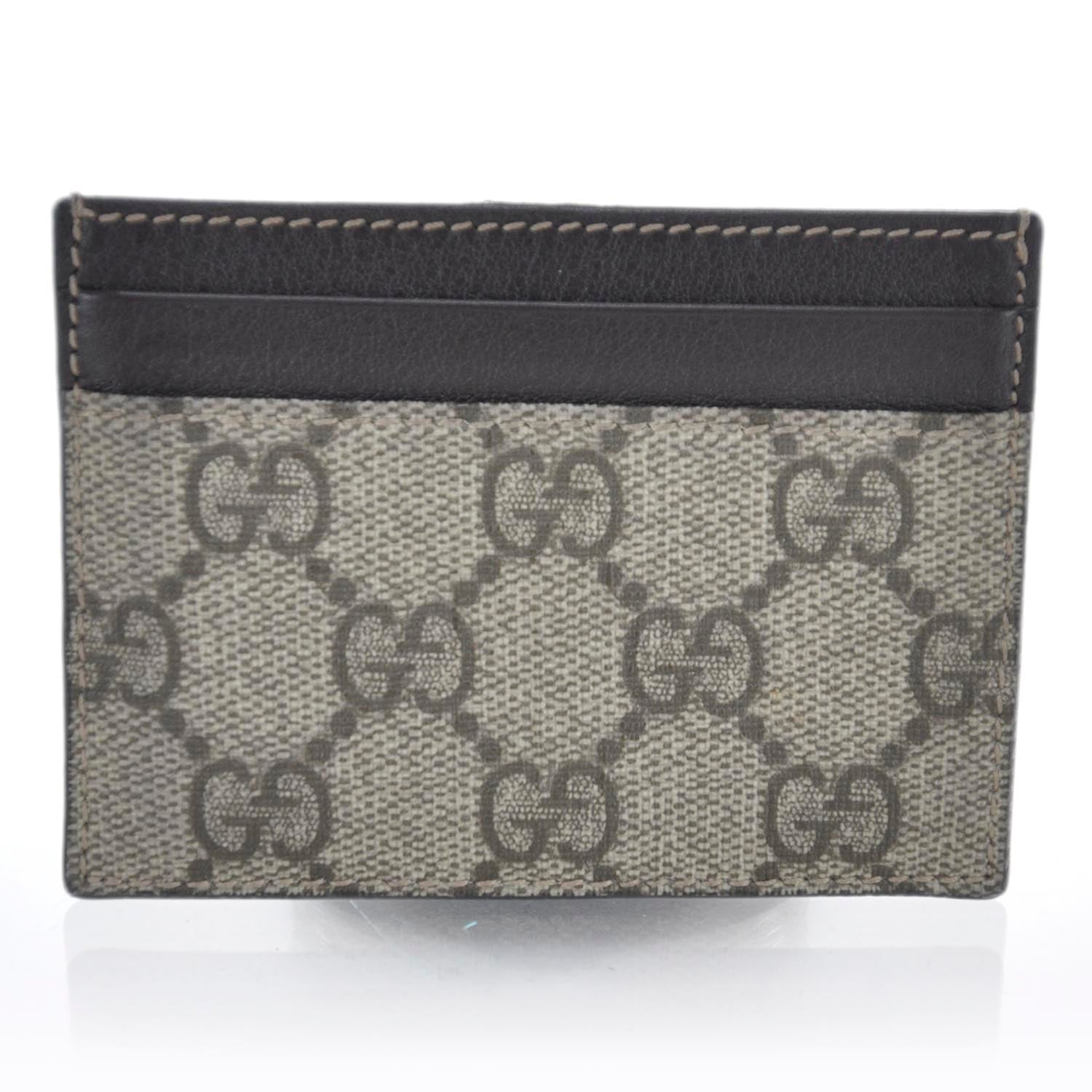 Gucci GG Plus Monogram Card Holder Beige Black 1 of 5