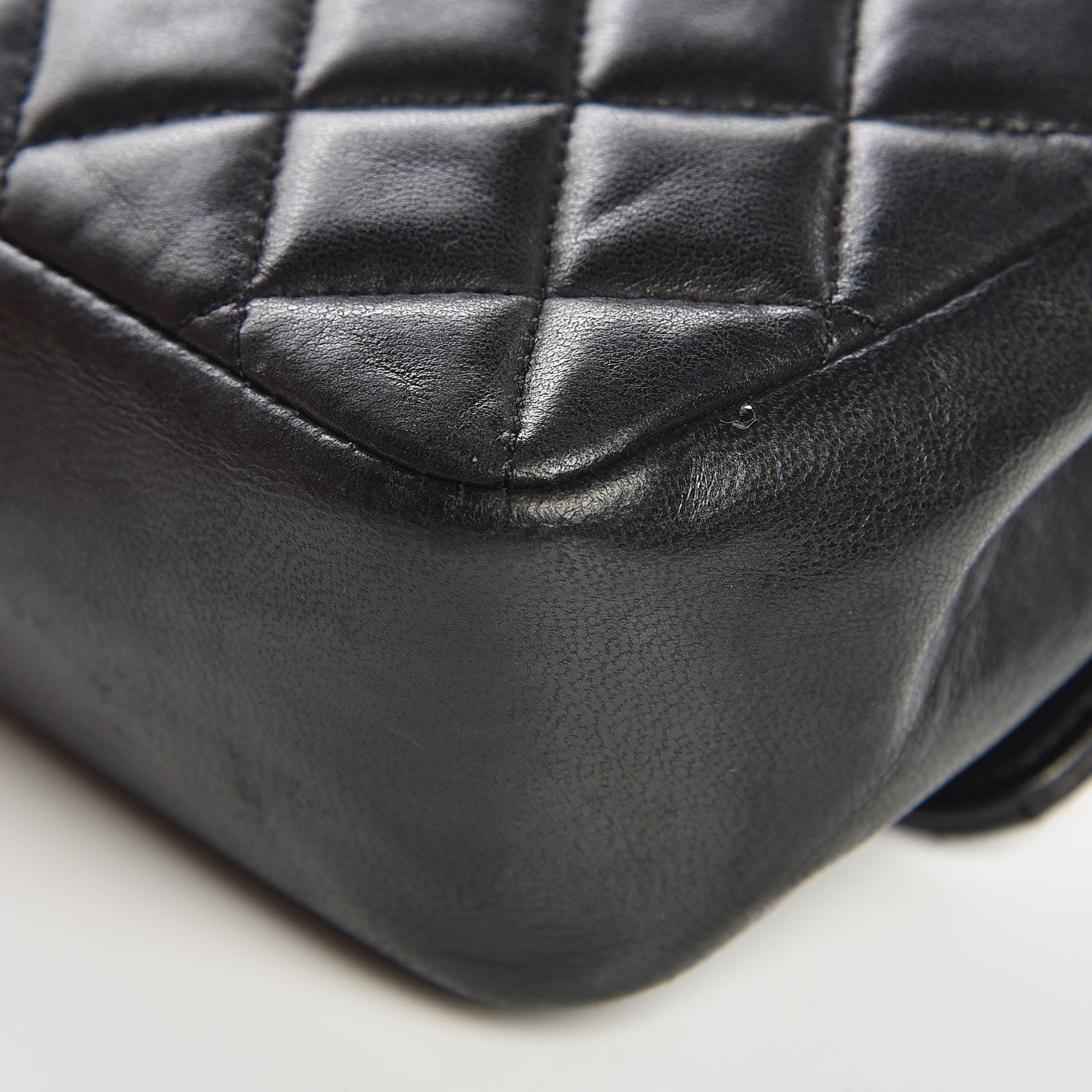 Chanel Lambskin Quilted Mini Rectangular Flap Black 13 of 14