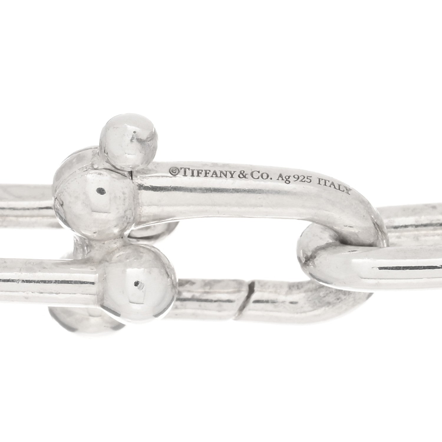 Tiffany Sterling Silver HardWear Graduated Link Necklace 3 of 4