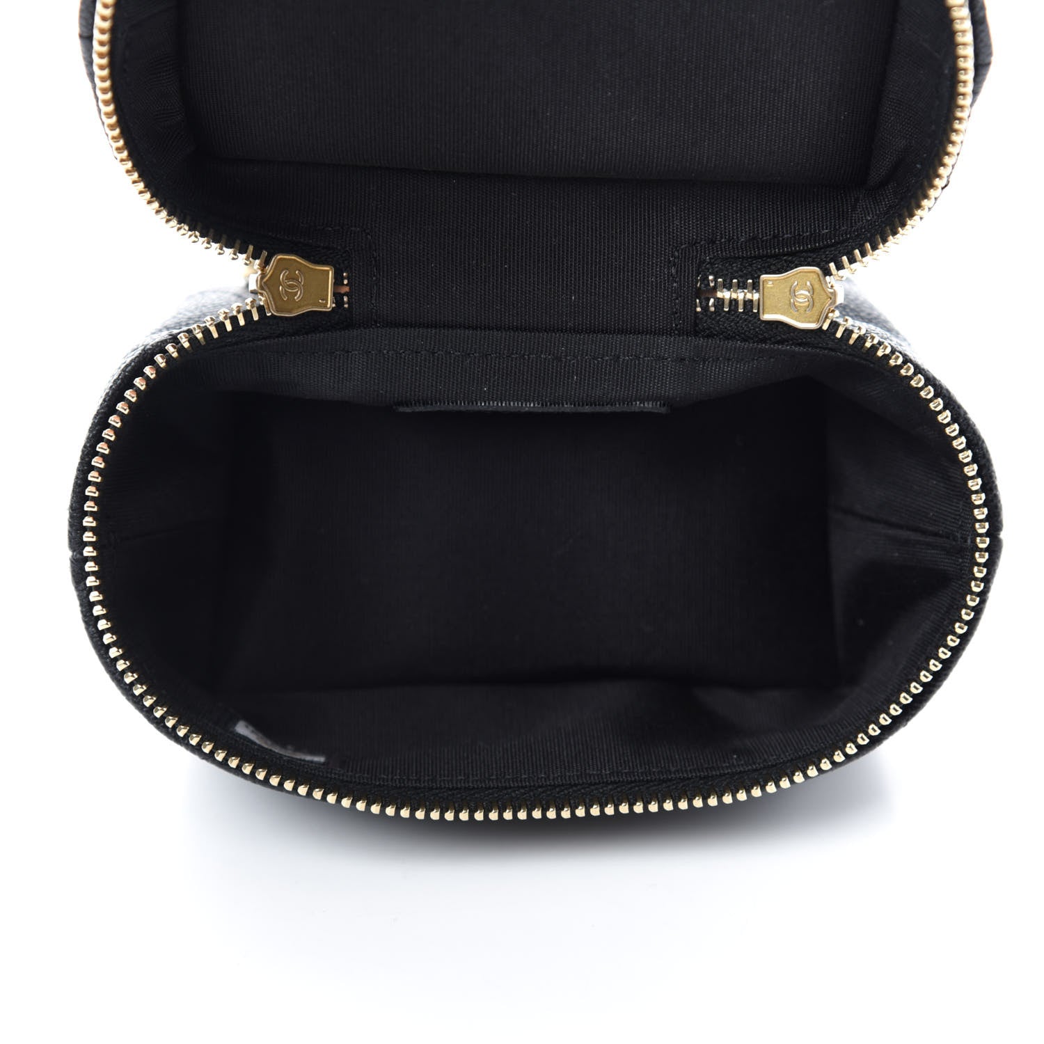 Chanel Caviar Quilted Mini Top Handle Vanity With Chain Black 5 of 11
