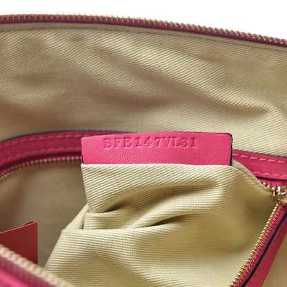 Valentino Garavani Vitello Monochrome Large Rockstud Zip Wristlet Pouch Pop Fuxia 7 of 10