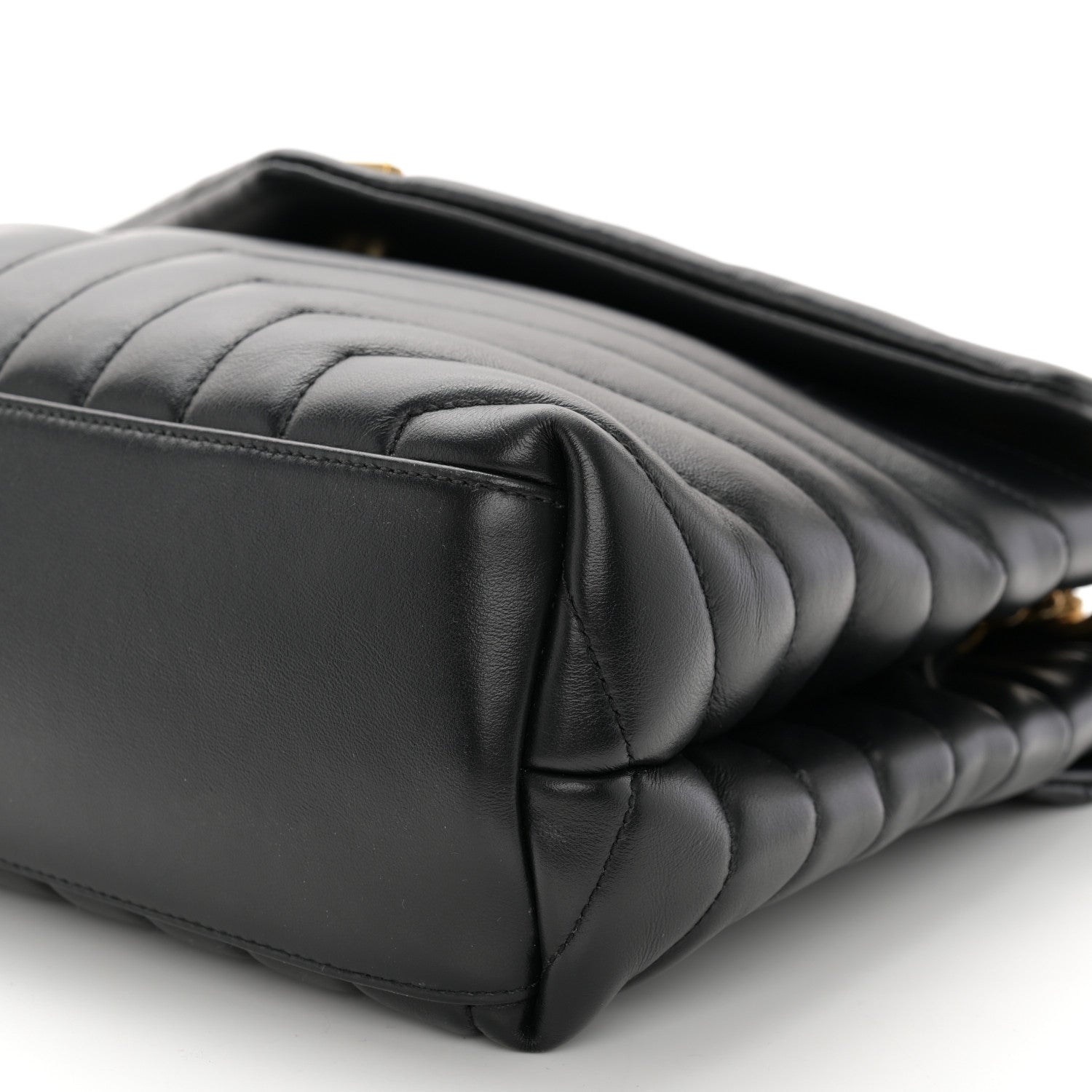 Saint Laurent Calfskin Y Quilted Monogram Medium Loulou Chain Satchel Black 11 of 12