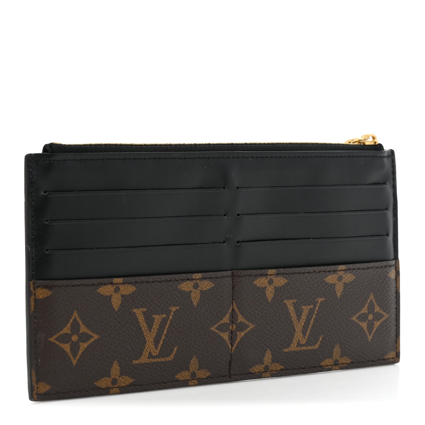 Monogram Slim Purse Black
