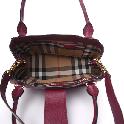 Burberry Soft Grain Medium Buckle Tote Dark Plum 5 of 10