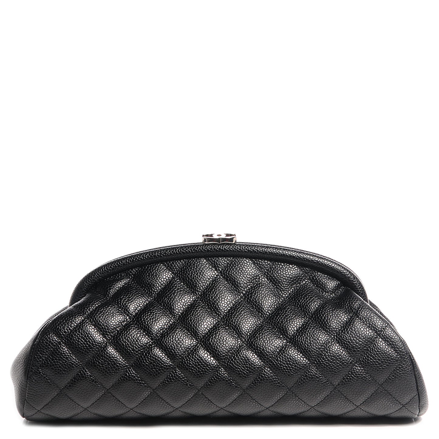 Caviar Quilted Timeless Clutch Black
