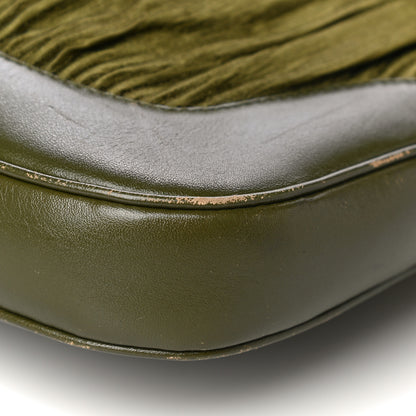 Gucci Fabric Pleated Jackie O Hobo Green 9 of 24