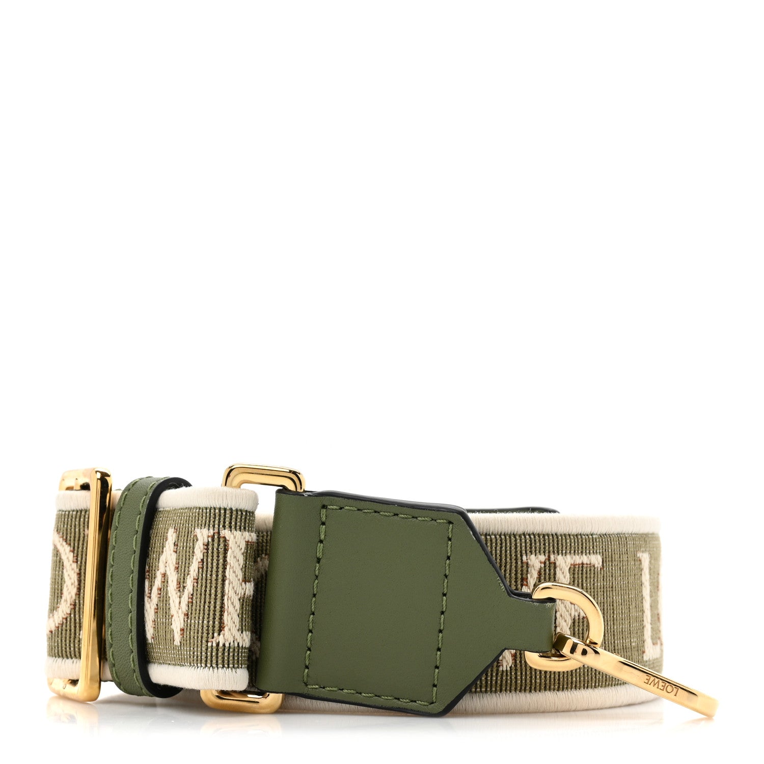 Loewe Calfskin Jacquard Anagram Strap Green 1 of 6