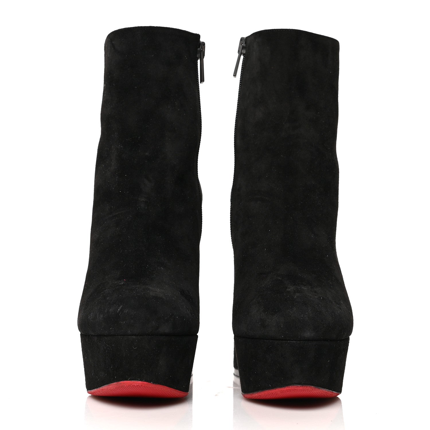 Christian Louboutin Veau Velours Movidastic 130 Platform Boots 38.5 Black 2 of 8