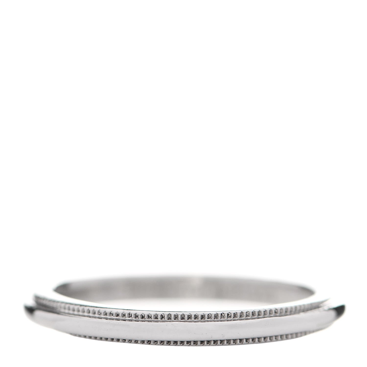 Tiffany Platinum 2mm Milgrain Wedding Band Ring 48 4.5 1 of 6