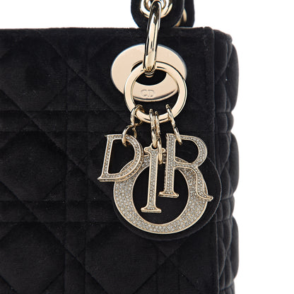 Christian Dior Velvet Mini Lady Dior Black 7 of 10
