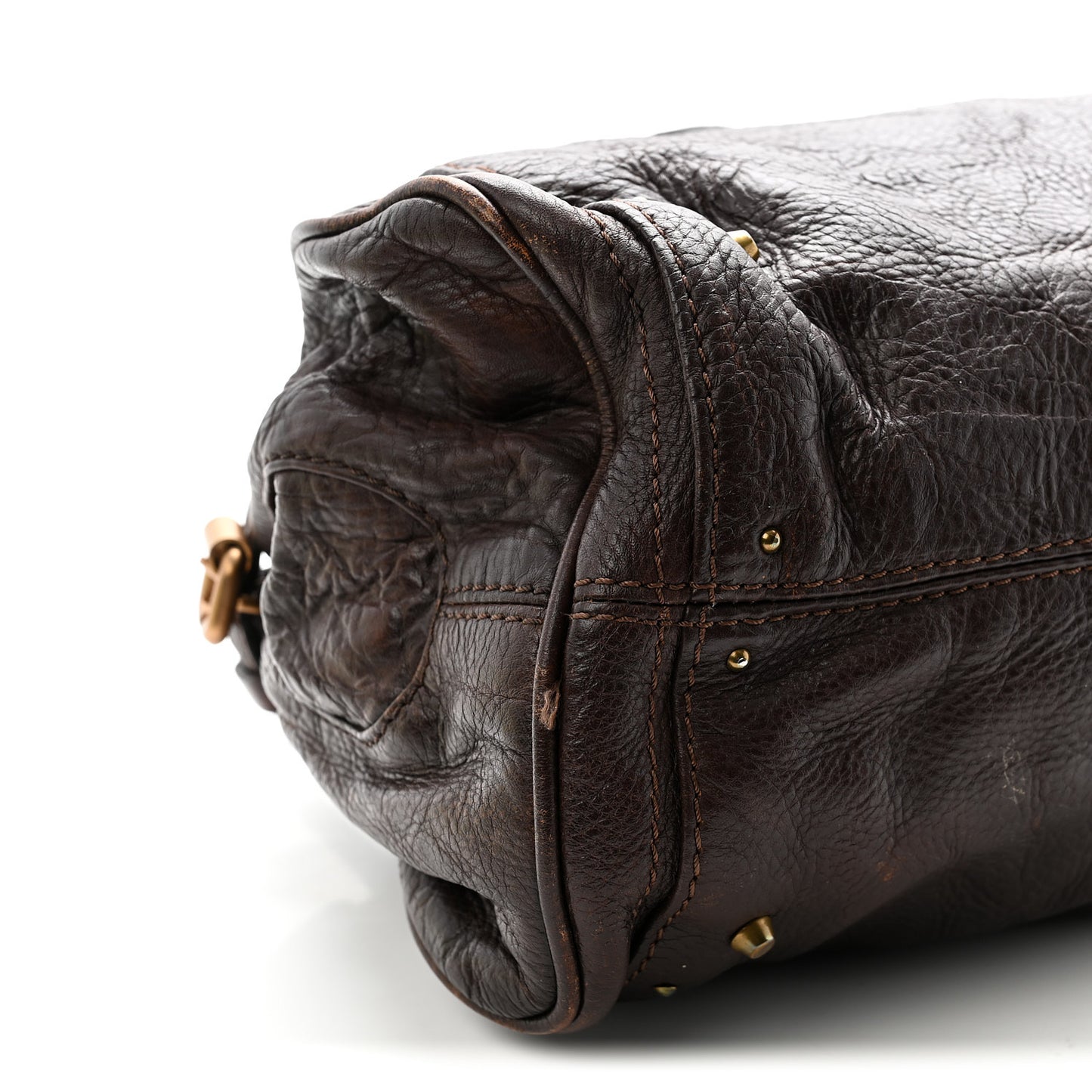 Calfskin Medium Paddington Satchel Brown