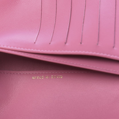 Chanel Lambskin Quilted Boy Yen Wallet Pink 7 of 9