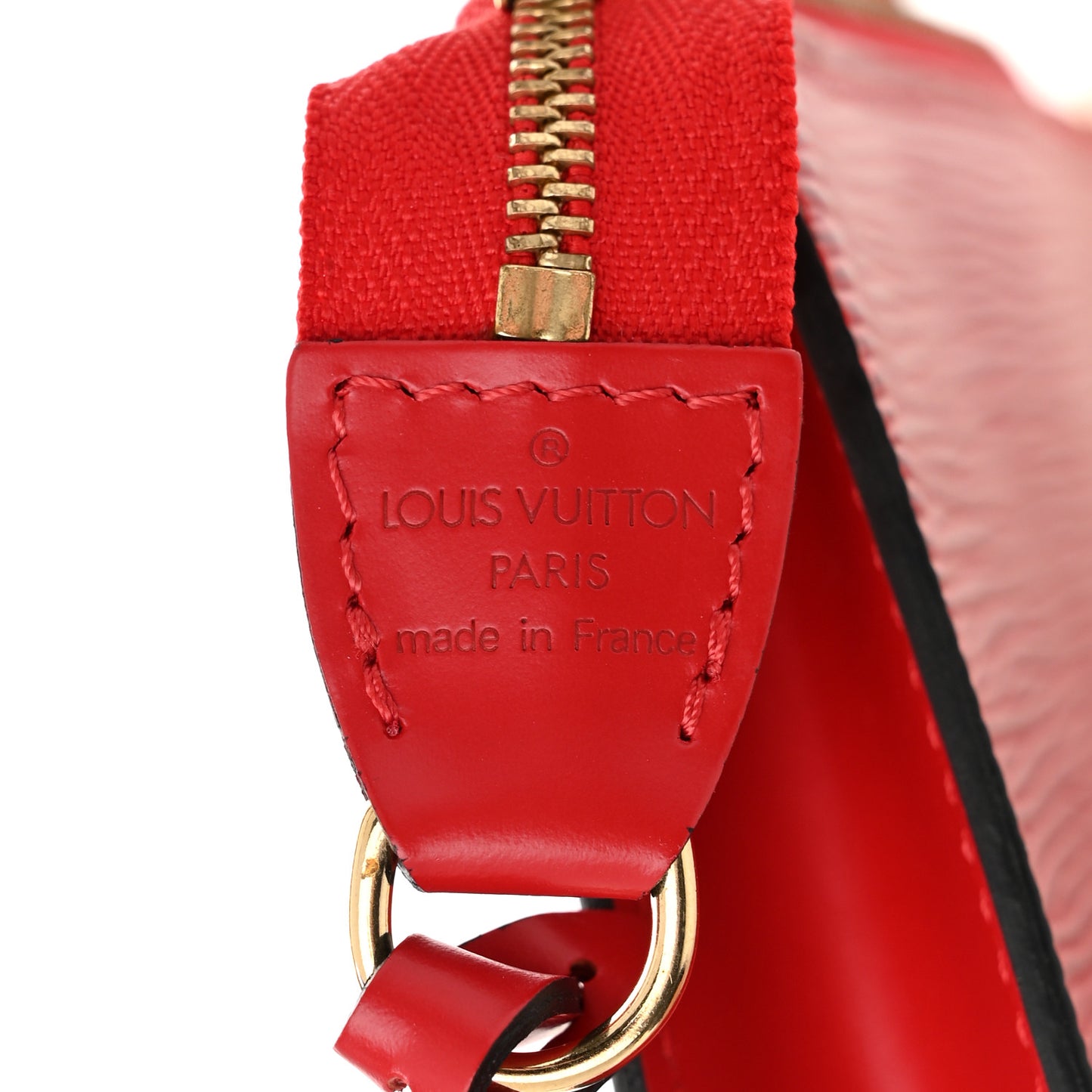 Epi Pochette Accessories 24 Castillan Red