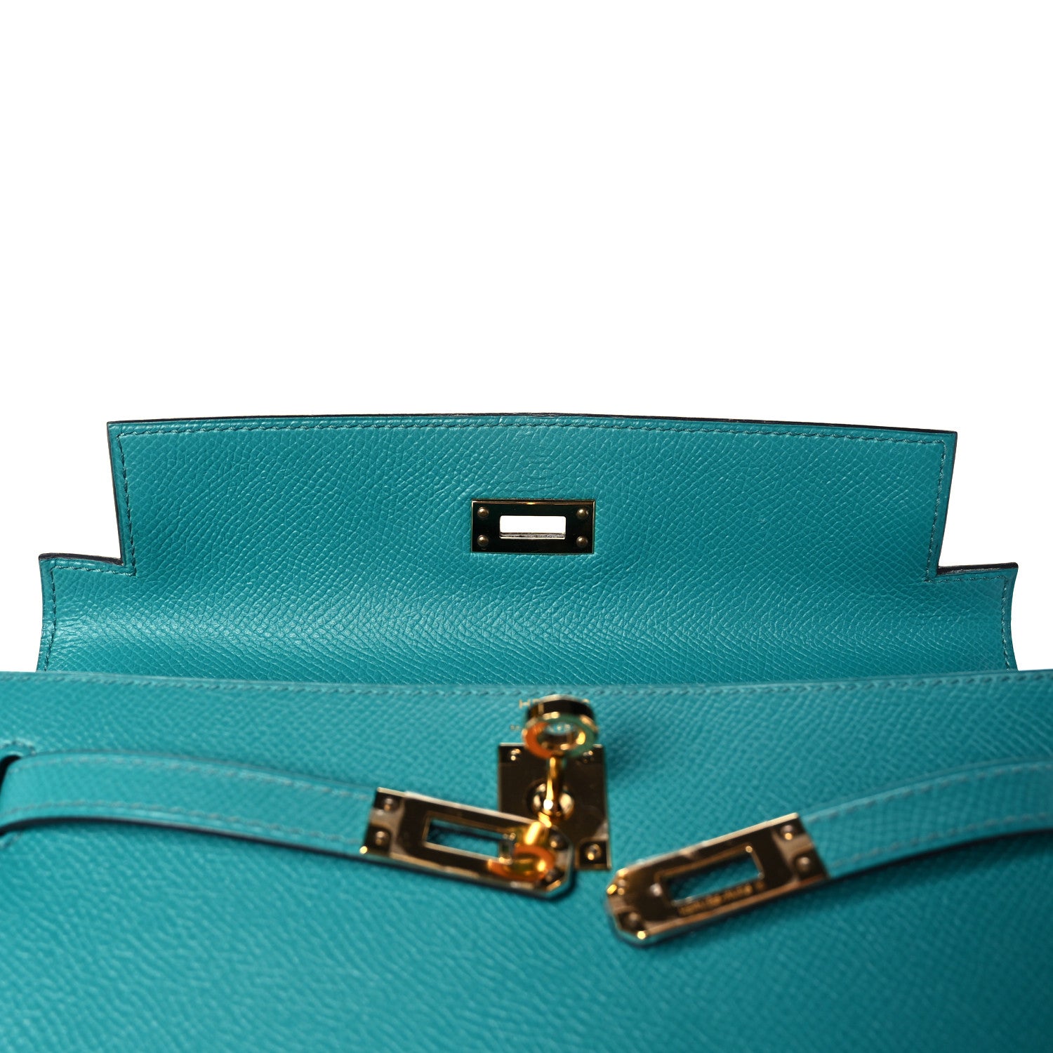 Hermes Epsom Kelly Sellier 25 Bleu Paon 18 of 37