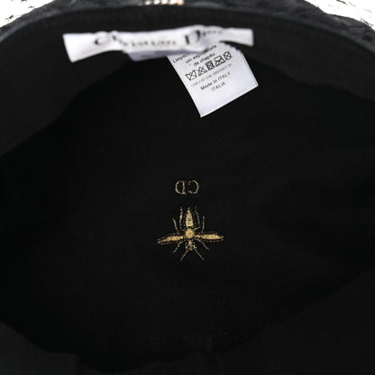 Christian Dior Cotton Canvas Arty Beret Cap with Veil 57 Black 7 of 8