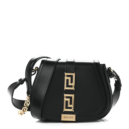 Versace Calfskin Small Greca Goddess Shoulder Bag Black 1 of 13