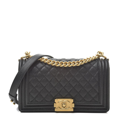 Chanel Caviar Quilted Medium Boy Flap Black 1 of 11