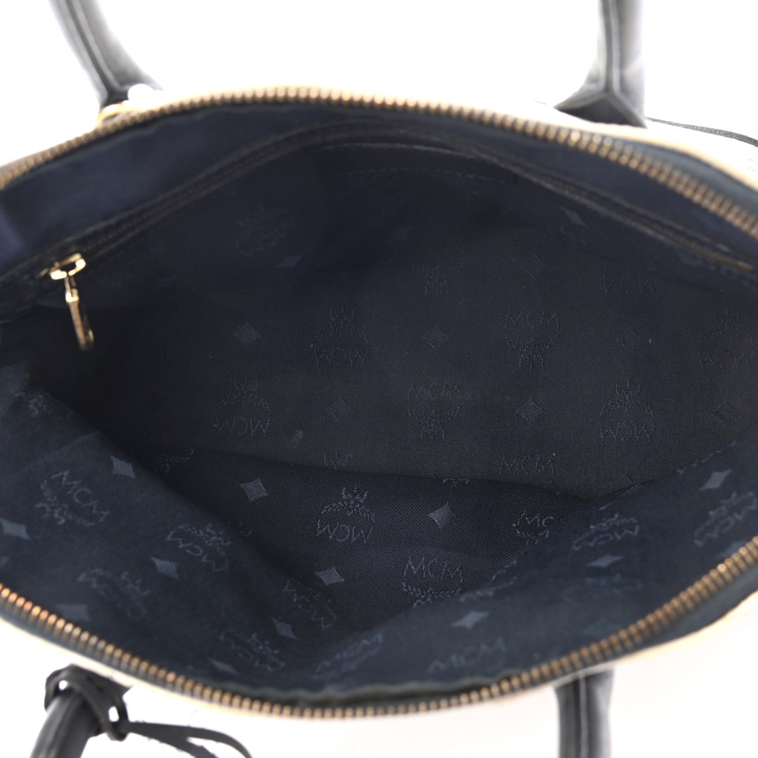 MCM Visetos Medium Heritage Bowler Bag White 5 of 16