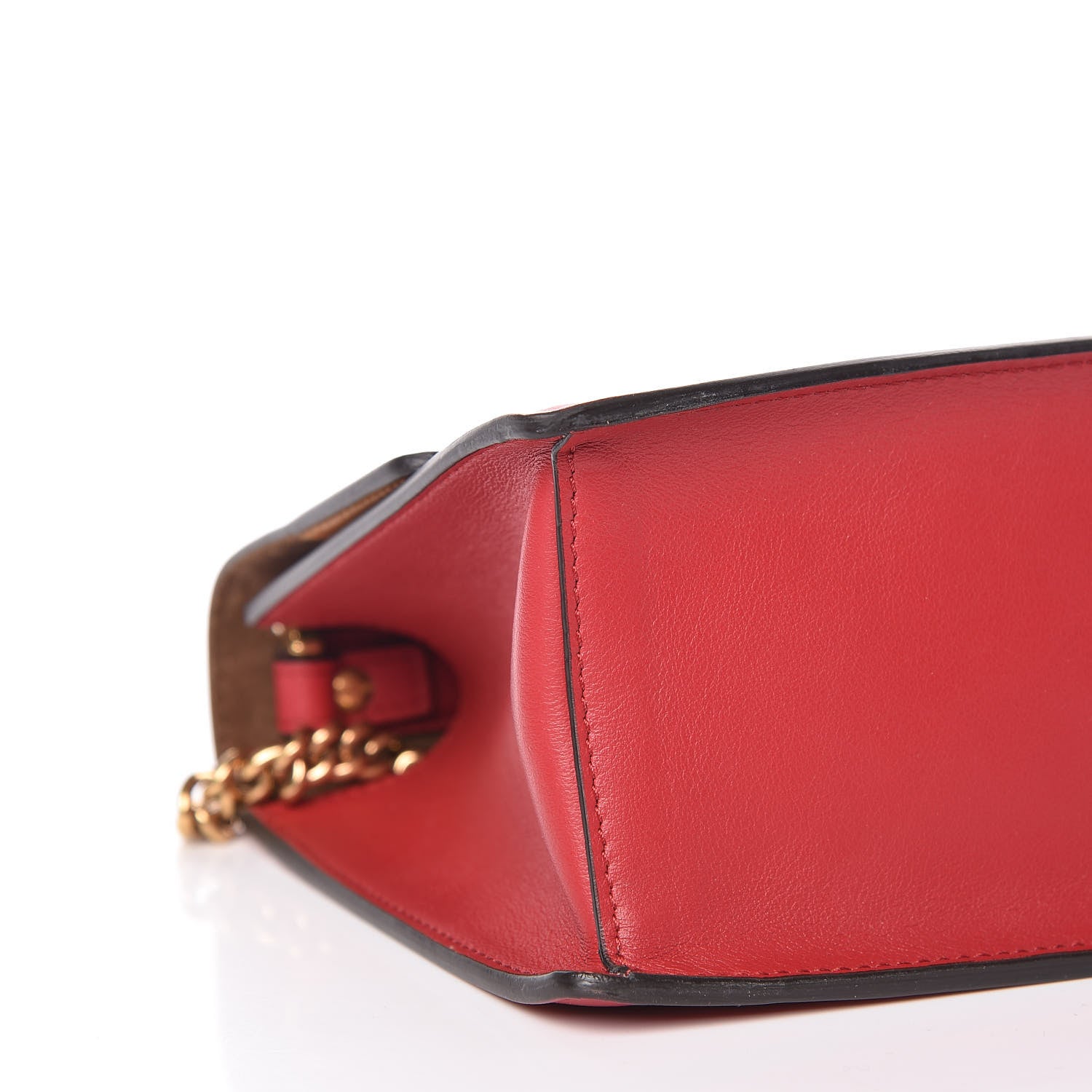 Fendi Vitello Grace Matte Small Kan U Shoulder Bag Fragola 8 of 9