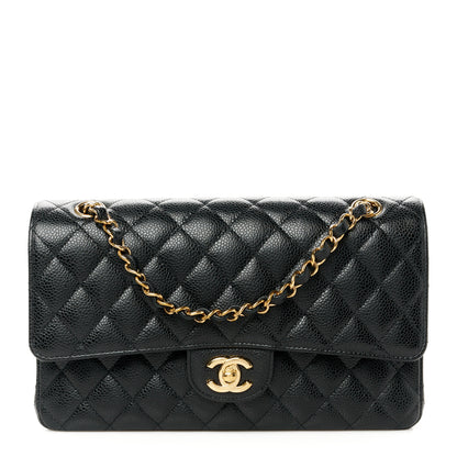 Chanel Caviar Quilted Medium Double Flap Black 1 of 11
