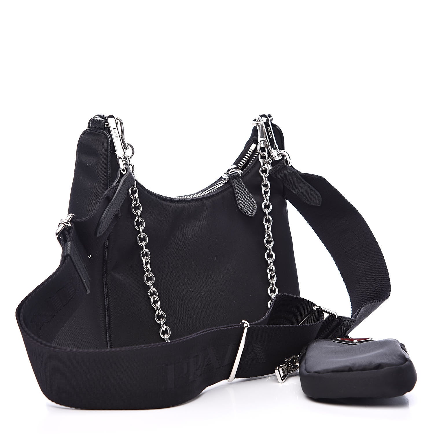 Prada Nylon Lunar New Year Re-Edition 2005 Shoulder Bag Black 4 of 12