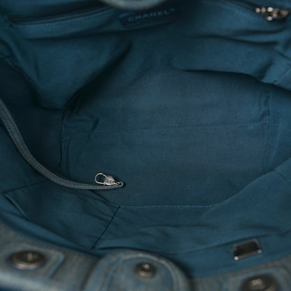 Chanel Denim Small Deauville Tote Light Blue 5 of 10