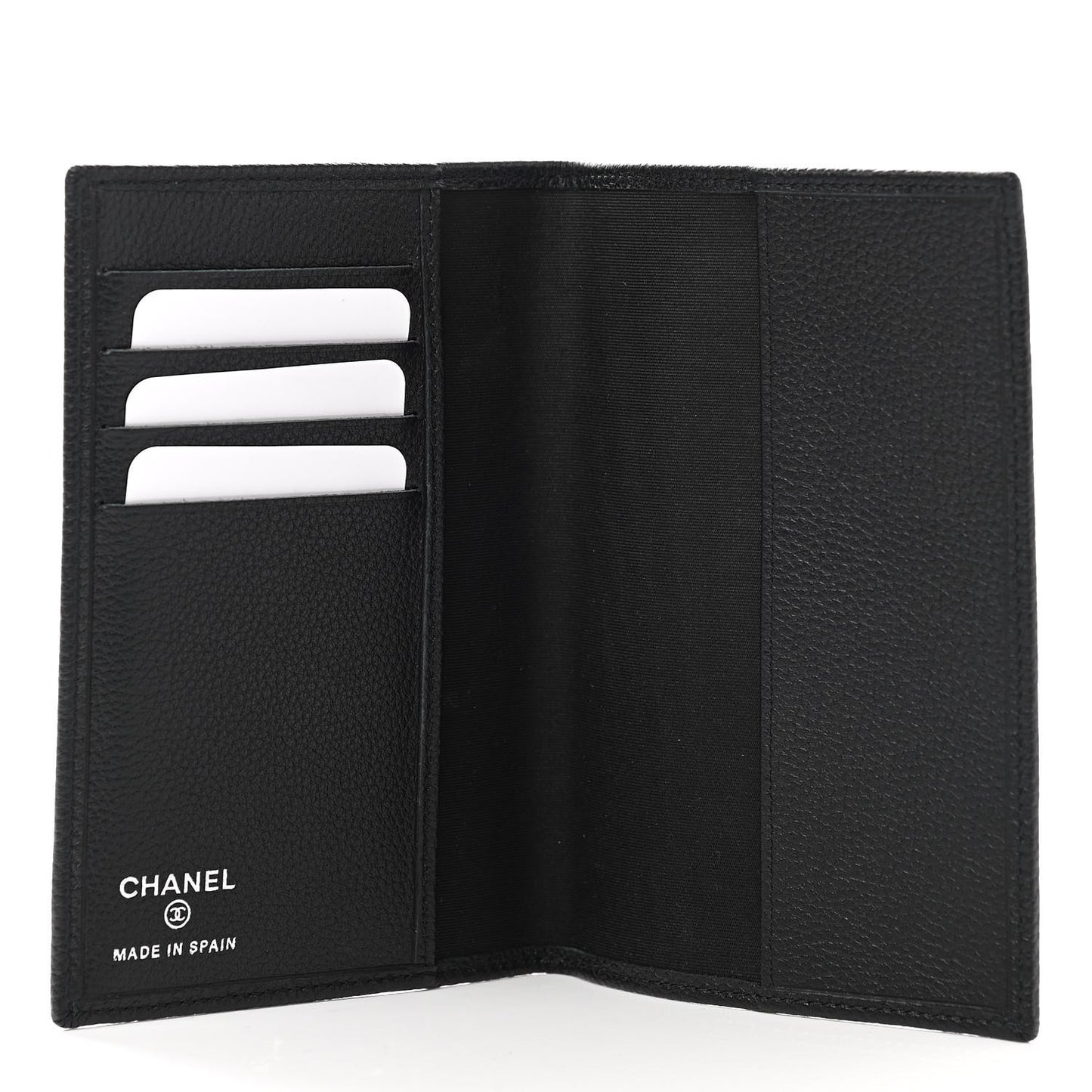 Calfskin Passport Holder Black