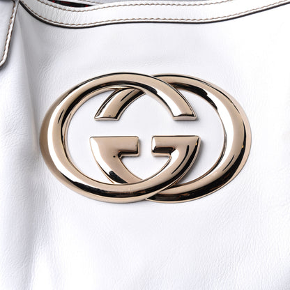 Gucci Calfskin Large Britt Shoulder Bag Off White 17 of 38