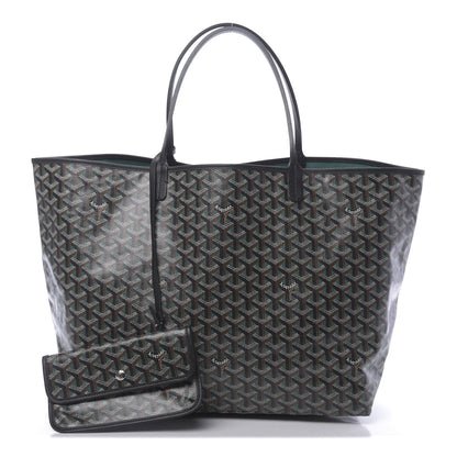 Goyard Goyardine Saint Louis Claire Voie GM Black Green 1 of 11