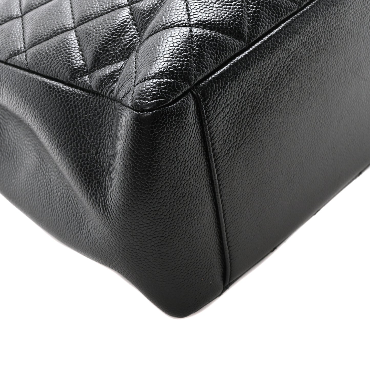 Caviar Quilted Grand Shopping Tote GST Black
