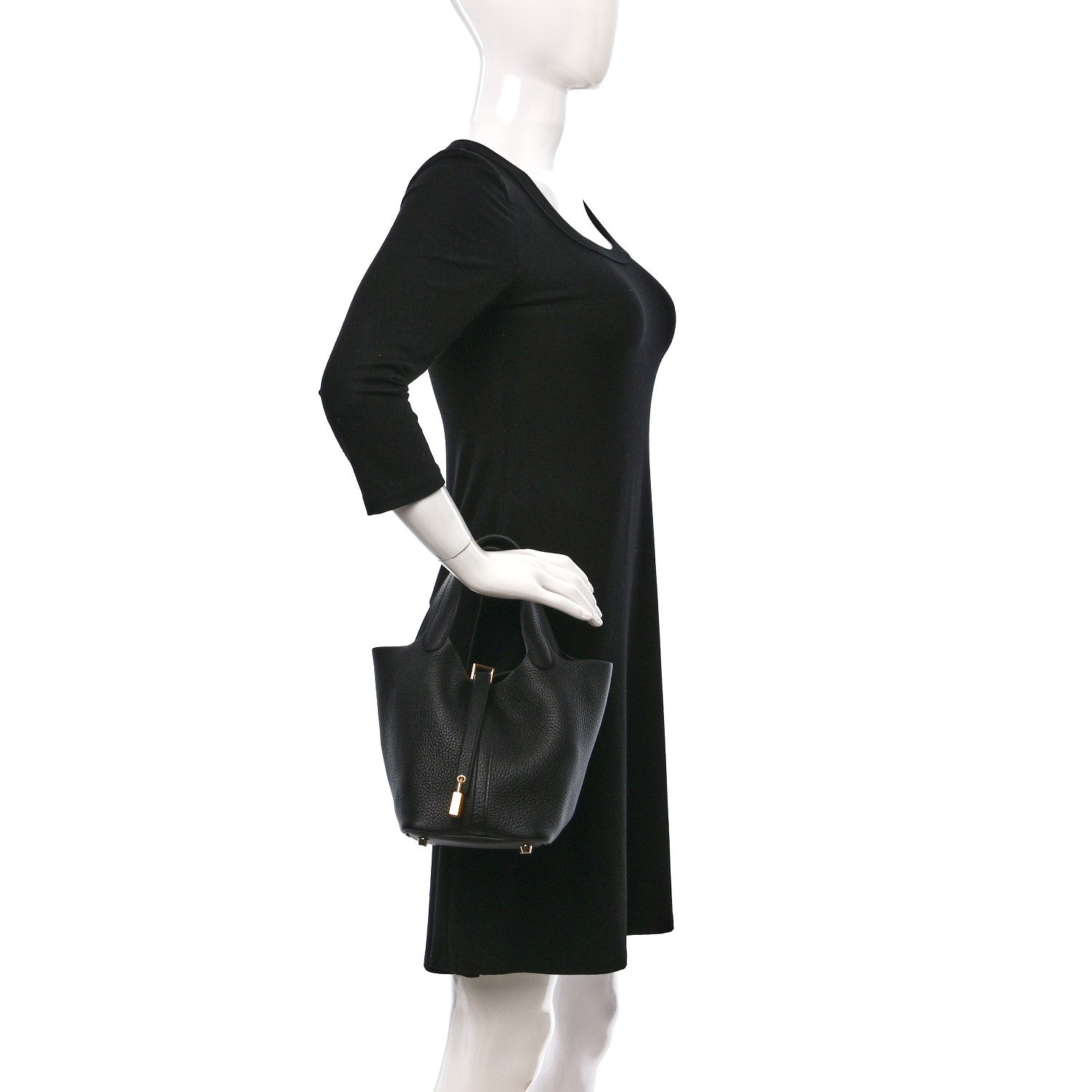 Hermes Taurillon Clemence Picotin Lock 18 PM Black 2 of 10
