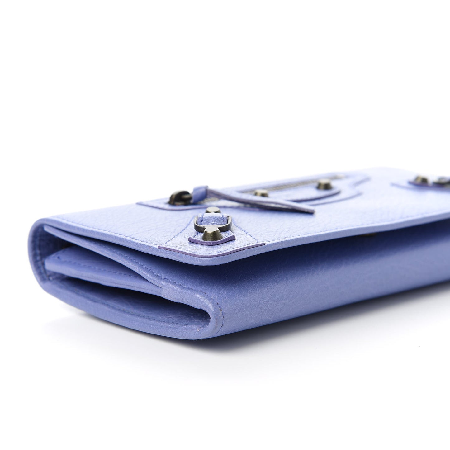 Agneau Classic Hardware Money Wallet Mauve