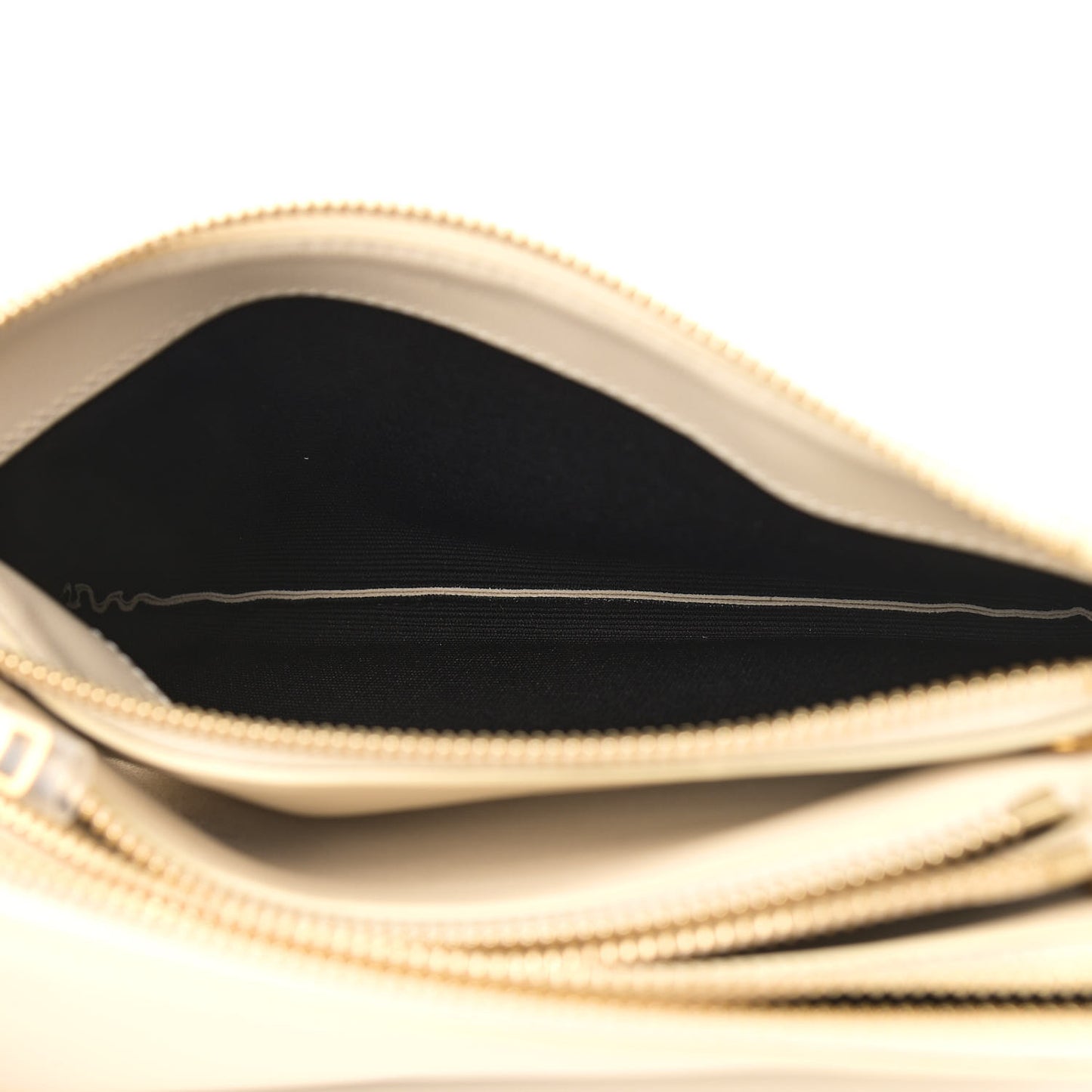 Lambskin Small Trio Crossbody Bag Cream