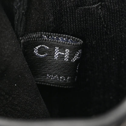 Chanel Lambskin Fringe Fingerless Gloves 7.5 Black 3 of 7
