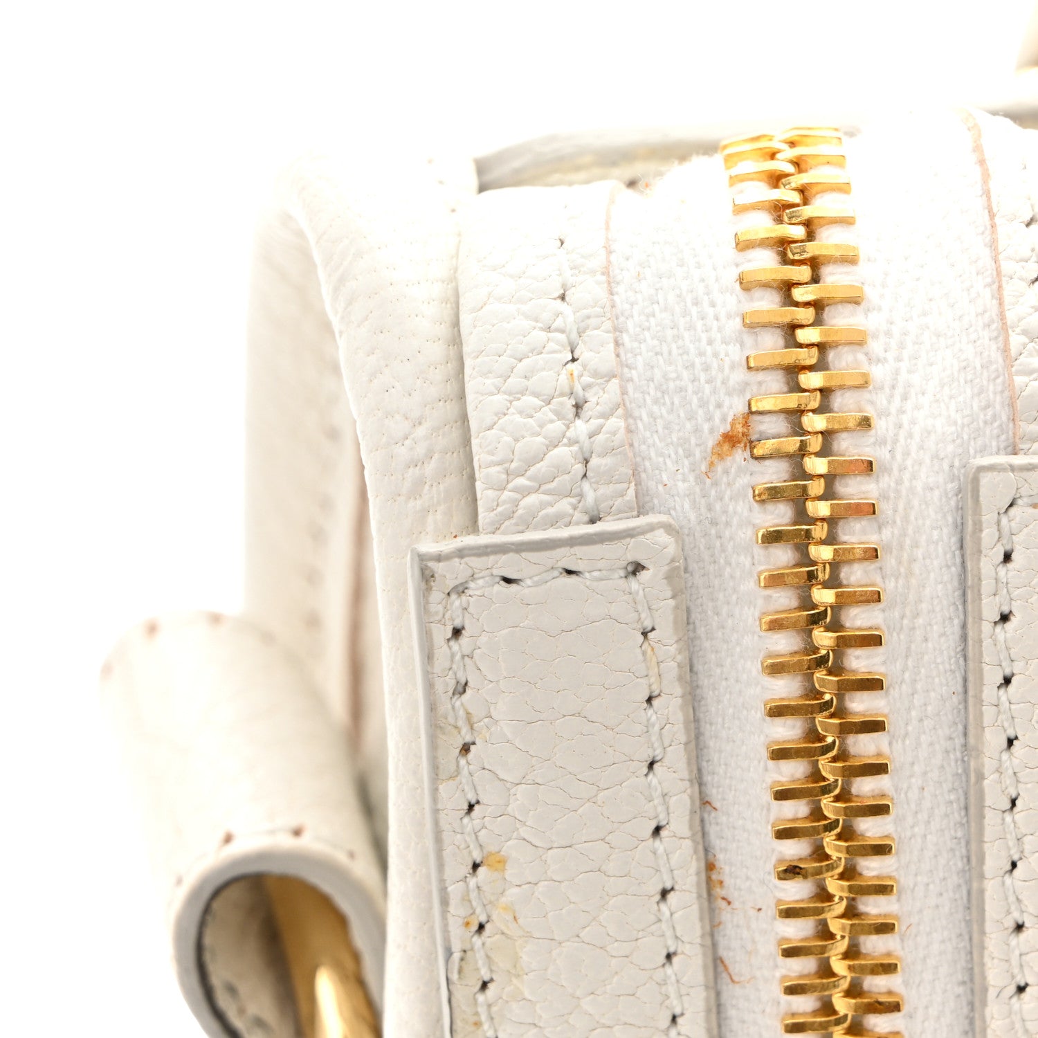 Balenciaga Chevre Gold Metallic Edge Hardware Mini City White 13 of 13