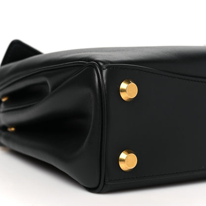 Balenciaga Natural Smooth Calfskin Mini Rodeo Top Handle Handbag Black 9 of 10