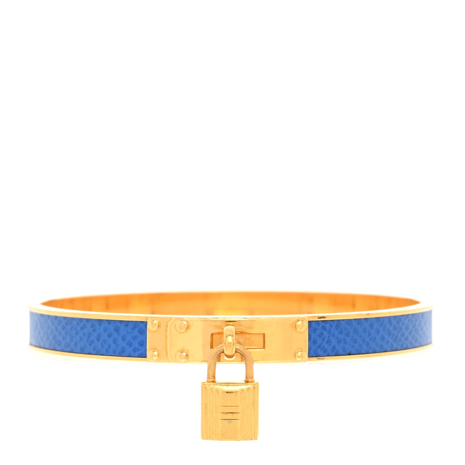 Hermes Courchevel Kelly Lock Cadena Bracelet Brighton Bleu 1 of 6