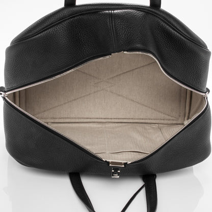 Hermes Taurillon Clemence Victoria II Fourre-Tout 43 Black 5 of 7